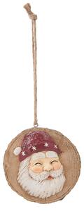 Vianočná ozdoba Santa - 10*2*11 cm - Clayre & Eef