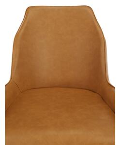 KONDELA Jedálenská stolička, hnedá camel/buk, IMPERIA