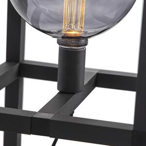 Priemyselná stojaca lampa čierna - Big Cage 2
