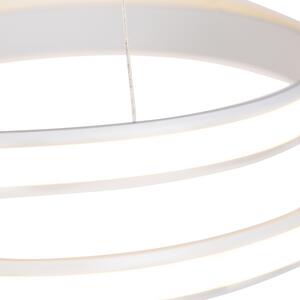 Moderné závesné svietidlo biele 55cm vrátane LED - Jarabina