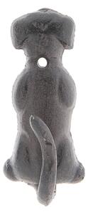 Liatinový nástenný háčik Pes - 5 * 4 * 10 cm - Clayre & Eef