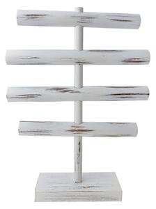 Biely antik drevený stojan na náramky - 44*33 cm - Clayre & Eef