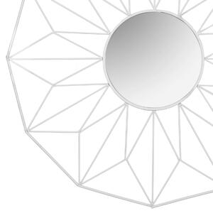 Tutumi - Okrúhle zrkadlo Loft - biela - 58 cm