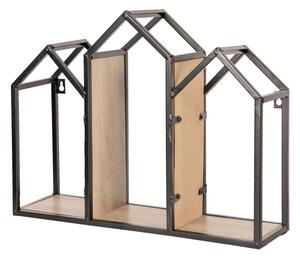 Nástenná kovová polička House - 46 * 14 * 36 cm - Clayre & Eef