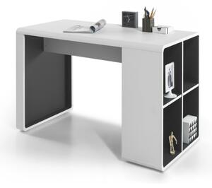 Písací stôl SIDON biela/antracit