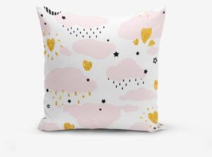 Obliečka na vankúš s prímesou bavlny Minimalist Cushion Covers Pink Clouds Modern, 45 × 45 cm