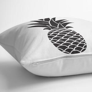 Čierno-biela obliečka na vankúš s bavlnou Minimalist Cushion Covers Black White Pineapple, 45 × 45 cm