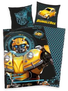 Herding Detské bavlnené obliečky Transformers Blumblebee, 135 x 200 cm, 80 x 80 cm