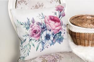 Obliečka na vankúš s prímesou bavlny Minimalist Cushion Covers Liandnse Special Design Flower, 45 × 45 cm