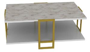 Dizajnový konferenčný stolík Abequa 91,5 cm biely