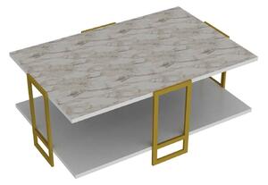Dizajnový konferenčný stolík Abequa 91,5 cm biely