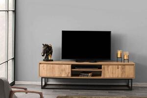 Dizajnový TV stolík Balwina 180 cm borovica