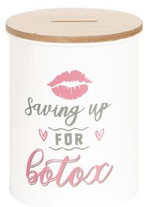 Vtipná pokladnička Saving Up For Botox - Ø 10*13 cm - Clayre & Eef
