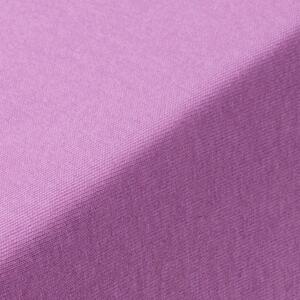 Napínacia plachta na posteľ jersey s elastanom fialová 180 x 200 cm