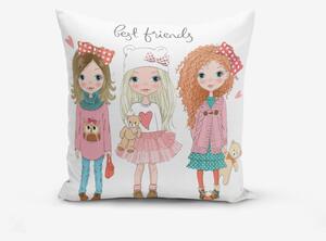 Obliečka na vankúš s prímesou bavlny Minimalist Cushion Covers Best Friends, 45 × 45 cm