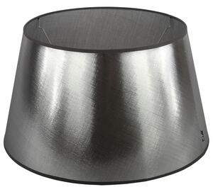 Strieborno-čierne tienidlo Azzuro drum - Ø20cm * 11,5 / E27 - Collectione