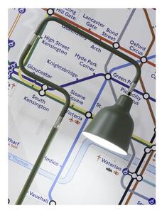 Zelená stojacia lampa s kovovým tienidlom (výška 150 cm) London – it's about RoMi