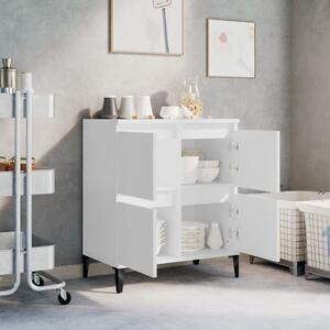 Komoda biela 60x35x70 cm spracované drevo