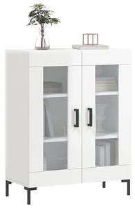 Komoda lesklá biela 69,5x34x90 cm spracované drevo