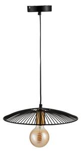 Čierne kovové stropné svetlo Line small - Ø 35 * 85 cm - J-Line by Jolipa