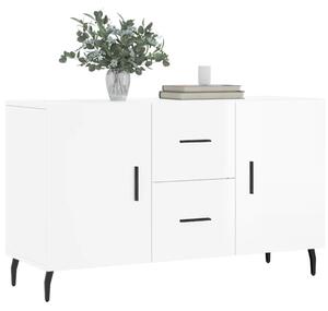 Komoda, lesklá biela 100x36x60 cm, kompozitné drevo