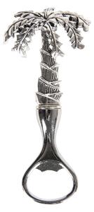 Strieborný kovový otvárač na fľaše Palma - 7 * 3 * 14 cm - Clayre & Eef