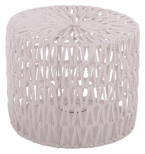 Biele povrázkové tienidlo na stolnú lampu Luca cylinder - Ø 25*21,5cm / E27 - Collectione
