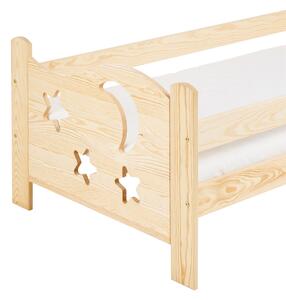 Detská posteľ MOON 80 x 160 cm, borovica Rošt: Bez roštu, Matrac: Bez matraca