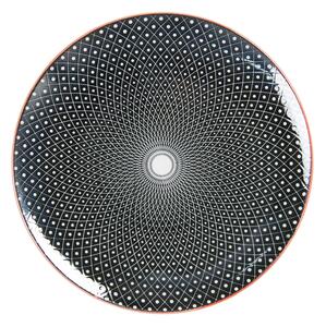 Čierny jedálenský tanier Blackin - Ø 26 cm - Clayre & Eef