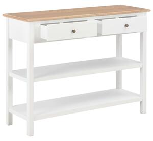 Komoda z drevotriesky biela 110x35x80 cm
