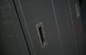 Čierna skriňa s posuvnými dvermi vtwonen Slide