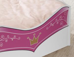 Detská posteľ Kate 90x200, kráĺovský koč