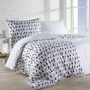 Bavlnené posteľné obliečky MAČKY štandardná dĺžka