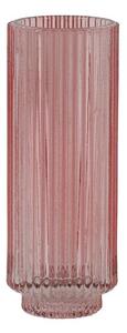Ružový sklenený svietnik Philon - Ø 6 * 16 cm - Light & Living
