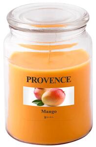 Sviečka v skle s viečkom, mango