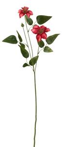 Ružová kytička Clematis -61cm - J-Line by Jolipa