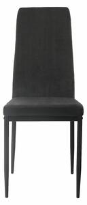 TEMPO Jedálenská stolička, tmavo šedá/čierna, ENRA