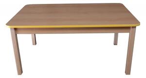 Hajdalánek Stůl obdélníkový 120 x 60 cm , výška 76 cm , vystavený kus (žlutá) (žltá) STUL120X60CM76ZLU