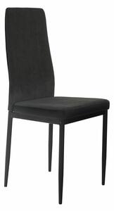TEMPO Jedálenská stolička, tmavo šedá/čierna, ENRA