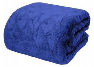 Dekorstudio Elegantná modrá deka CALMA Rozmer deky: 150x200cm