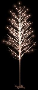 LED strom s dizajnom bielej brezy 672 teplých bielych LED 400cm