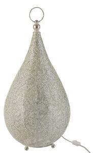 Biela kovová stolná lampička Oriental drop- Ø 31 * 60 cm - J-Line by Jolipa