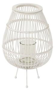 Biela drevená lampáš na nôžkach Daya - Ø 31 * 47,5 cm - J-Line by Jolipa