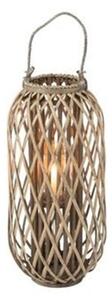 Sivohnedá drevená lampáš Romaine S - Ø 32 * 66 cm - J-Line by Jolipa