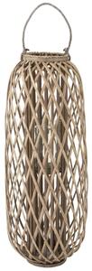 Sivohnedá drevená lampáš Romaine L - Ø 38,5 * 96,5 cm - J-Line by Jolipa