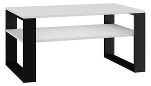 Konferenčné stolík MODERN 1P Biela + čierna