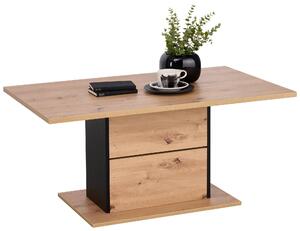 KONFERENČNÝ STOLÍK, čierna, dub artisan, kompozitné drevo, 110/65/50 cm Hom`in - Stolíky do obývačky