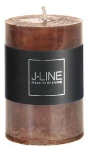 Hnedá nevonná sviečka S valec - Ø 5 * 7,5 cm / 18H - J-Line by Jolipa