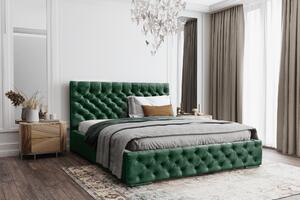 Posteľ MODEL 02 200x200 zelená - MAGIC VELVET 2225
