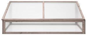 Skleník sivý 110x58,5x39 cm jedľové drevo